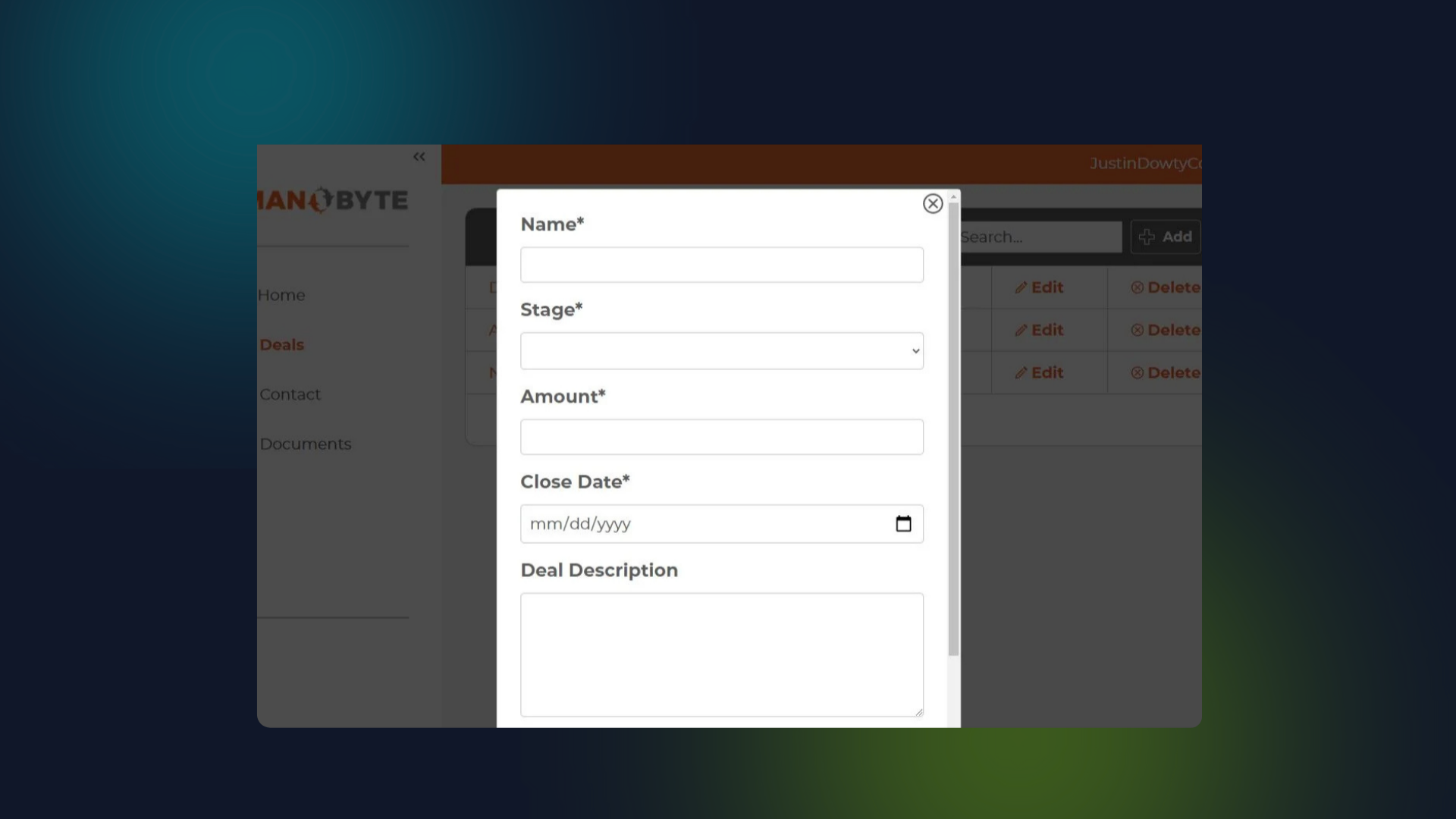 Partners can easily register deals from the portal