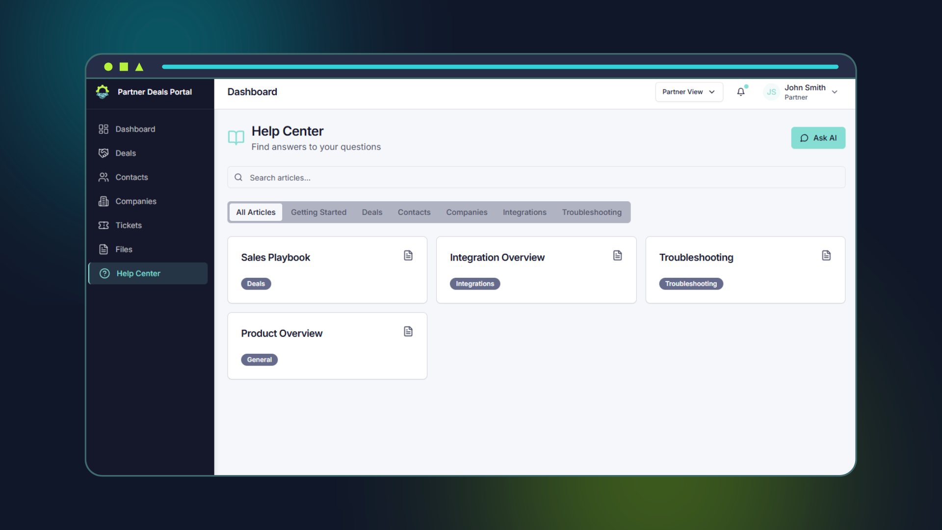 Portal-Specific Knowledge Base & AI Assistant