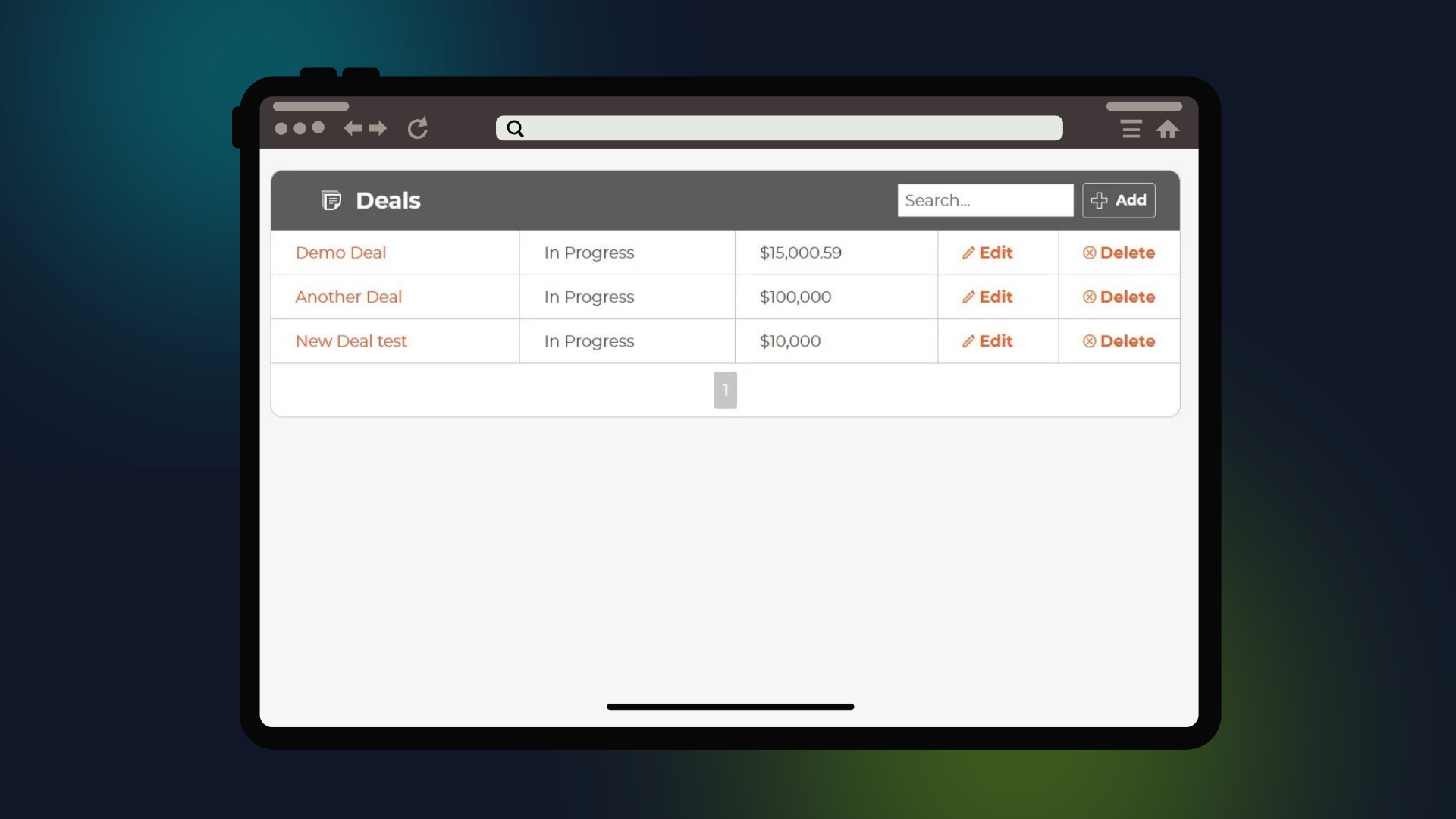 Partners can view their existing deals